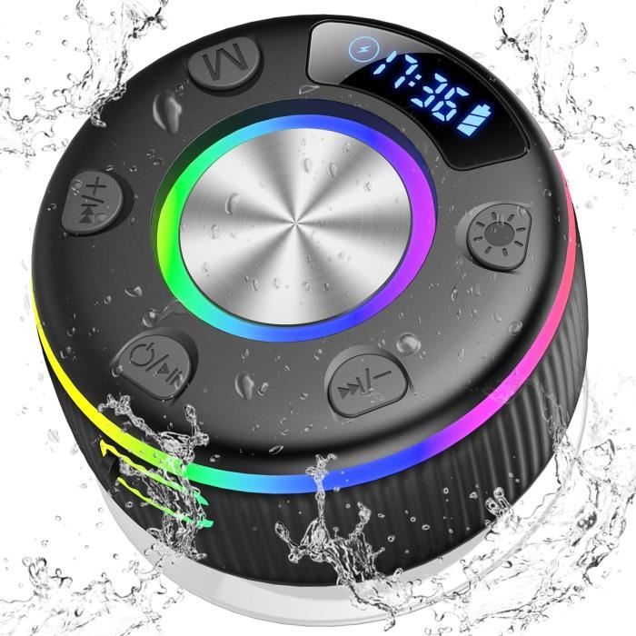 Lot de 2 Enceintes Bluetooth à jets d'eau et lumières | Shopping
