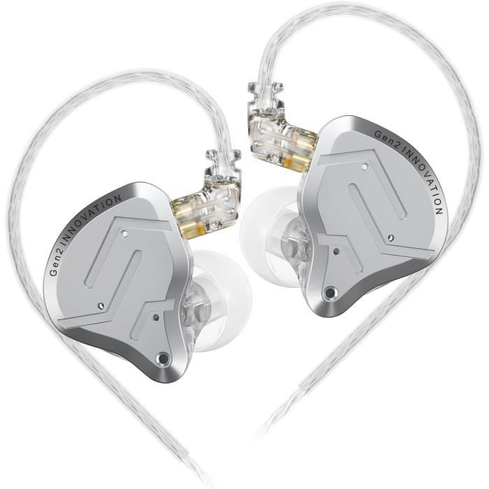 KINBOOFI KZ ZSN Écouteurs Intra-Auriculaires avec Moniteur 1BA et 1DD, KZ Haute fidélité avec câble 2 Broches de 0,75 mm, 1 Dynamique et 1 Pilote d'armature équilibrée KZ (avec Micro, Cyan KINBOOFI KZ ZSN Écouteurs Intra-Auriculaires avec Moniteur 1BA et 1DD, KZ Haute fidélité avec câble 2 Broches de 0,75 mm, 1 Dynamique et 1 Pilote d'armature équilibrée KZ (avec Micro, Cyan