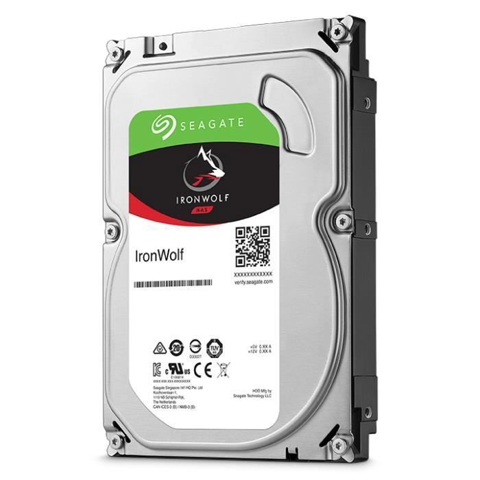 Disque dur interne Seagate IronWolf ST2000VN004 – 3.5 – 2000 Go – 5900 tr-min – Série ATA III – 64 Mo