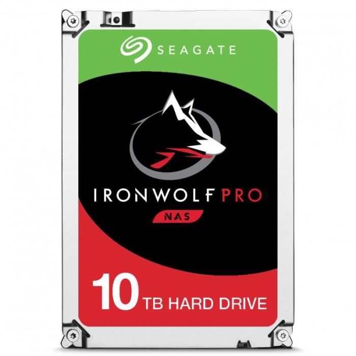 SEAGATE Disque dur IronWolf Pro 10 To 7200rpm 256MB cache garantie 5 ans