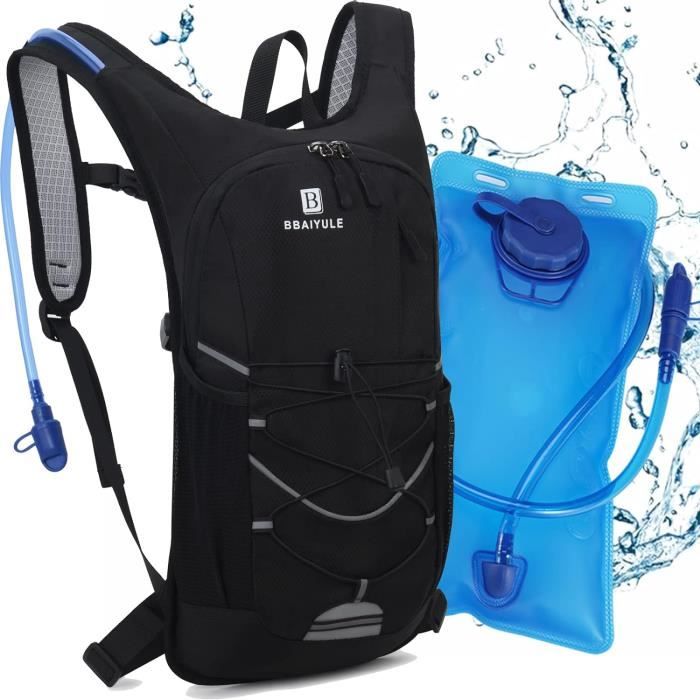 Sac D'hydratation ERRO 9/13L Avec Poche à Eau 2L - Idéal Rando, Vélo, Trail
