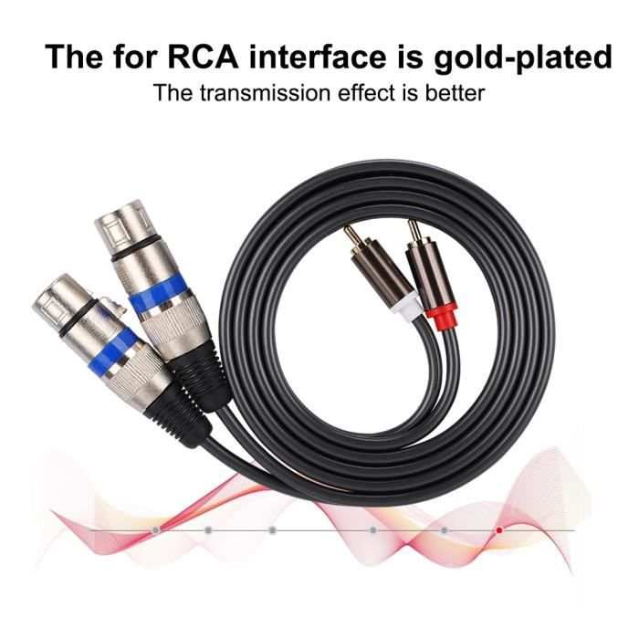 Câble Adaptateur Mini XLR Mâle Vers XLR Femelle MEIRIYFA 0,3m - Audio Pour BMPCC 4K Et Caméras