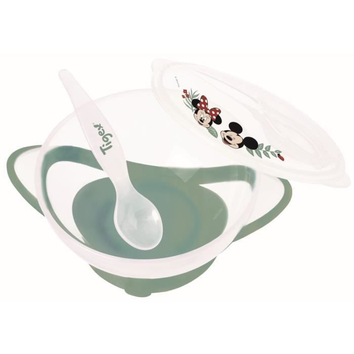 TIGEX Bol ventouse Mickey&Minnie - Cuillère fournie