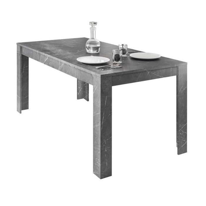 Table De Repas Rectangulaire Marbre Noir Burano L 180 X L 90 X