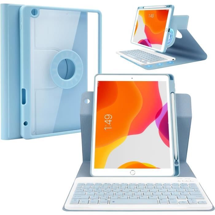 Étui Clavier Pour Ipad 10 Ème Génération, Azerty Français Clavier Ipad