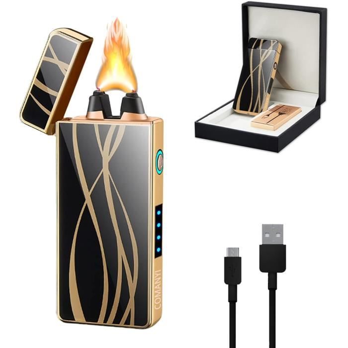 Zanmuk Briquet électrique à Arc Plasma Rechargeable Par USB Pour Bougie
