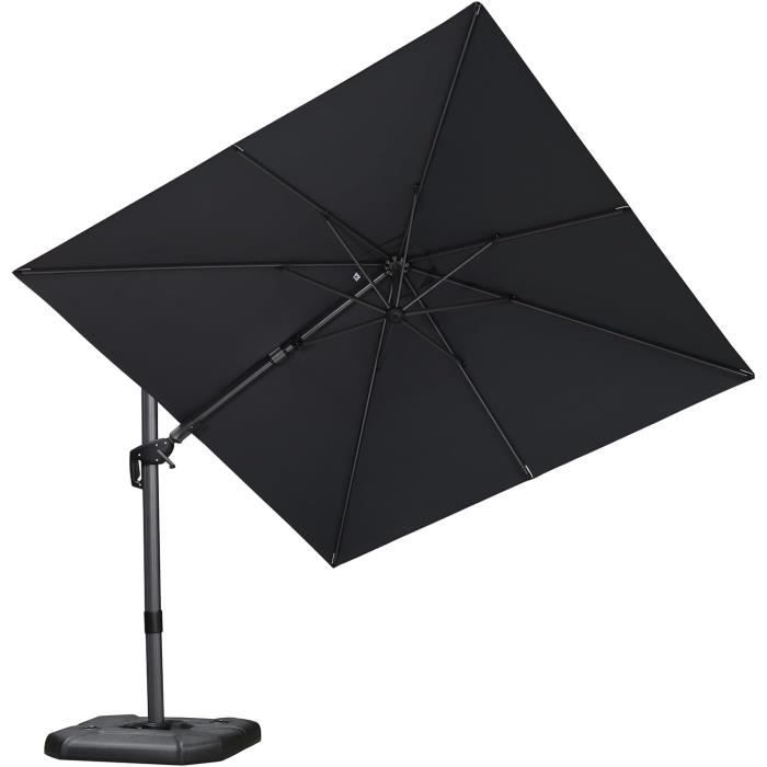 Solero® Fratello Pro | Parasol déporté inclinable | 3x3m