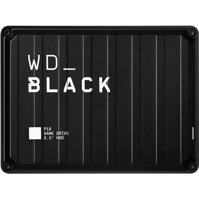 WD_BLACK P10 Game Drive - Disque dur externe Gaming - 4To - PS4 Xbox - 2,5\