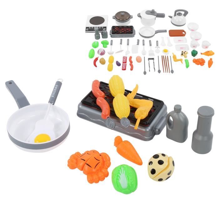 Milisten Plaque de Cuisson Induction Jouet pour Enfants - Cuisinière Électrique Miniature avec Sons et Lumières - Accessoire de Cuisine Réaliste pour Jeux de Rôle Fille et Garçon