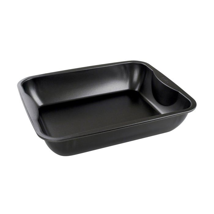 Guardini Blackstone Plat à Four 22 X 28 Cm – Acier Revêtement Anti-adhérent Black Stone – Compatible Air Fryer