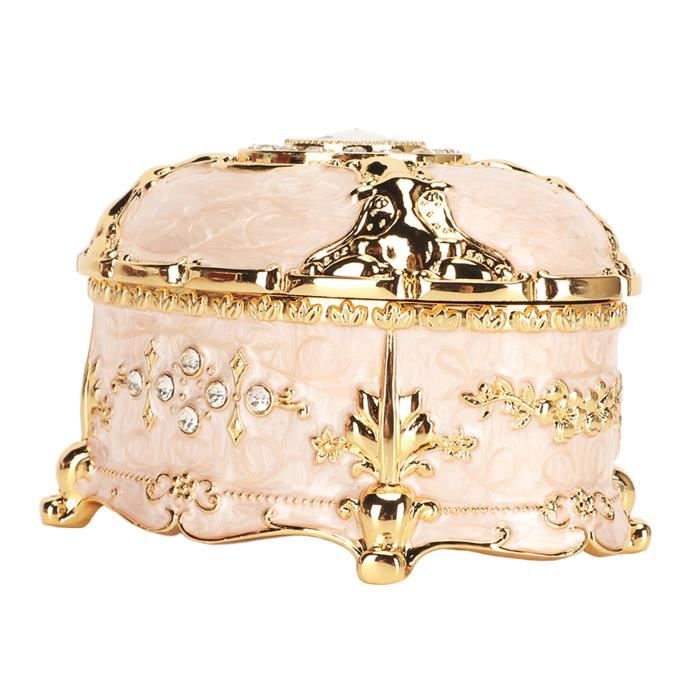 Boite Bijoux Petit Coffret Bijoux Femmes Filles Voyage Organisateur De Bijoux En Cuir PU