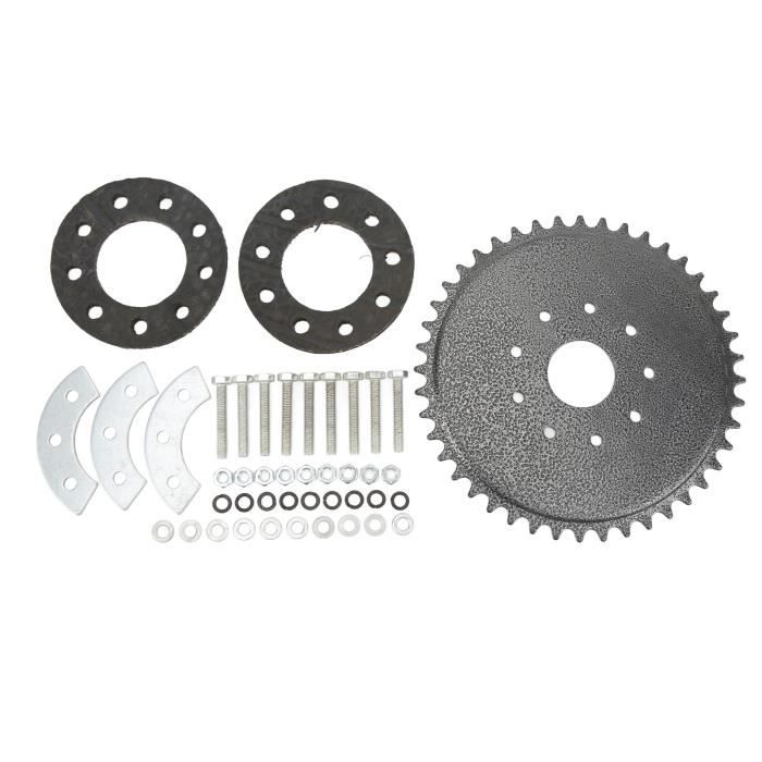 Kit Pignon Et Chaîne Alomejor 80T + 10T - Pour VTT, Vélos De Route, Scooters - Acier Haute Résistance