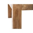 Table basse rectangulaire - ATMOSPHERA - Ajmal Intérieur Nomade - Noir - Aspect bois - 130 cm-1