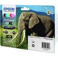 EPSON Multipack 24 XL - Eléphant - Noir, jaune, cyan, magenta, magenta clair, cyan clair (C13T24384011)-1