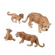 4PCS modèle animal simulé artisanat léopard réaliste pour magasin d'école de dortoir   STATUE - STATUETTE-1