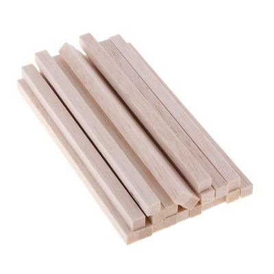 Lot De 6 Tiges Carrées En Bois Brut - 2,5 X 2,5 X 30,5 Cm, Pour Bricolage, Modélisme, Décoration, Projets Créatifs - 2