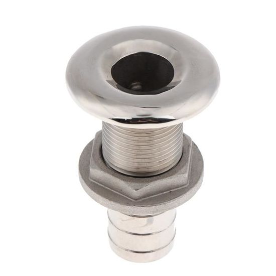 Raccord Fileté Bateau En Acier Inox 316 | 3/4" | Pour Coque De Bateau | Marine | Yacht