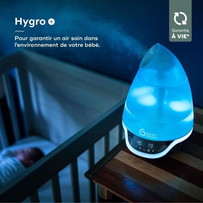 Babymoov Hygro(+) – Humidificateur d'air, 22h d'Autonomie, Silencieux,  Diffuseur Huiles Essentielles - Cdiscount Puériculture & Eveil bébé