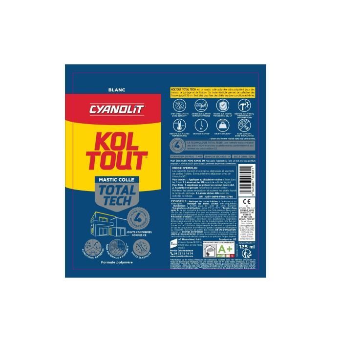 Lot De 2 Colles PVC SADER – Tube 125 Ml, Haute Résistance Pour Intérieur Et Extérieur