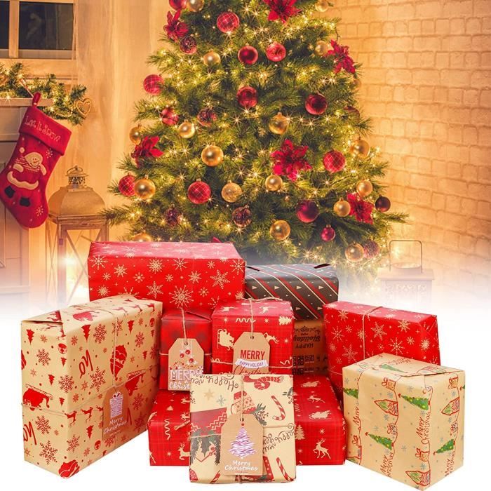 Papier Cadeau Noel,Emballage Cadeau 10 Feuilles,Papier Kraft Noel, Papiers Cadeaux  Noël,Papier Cadeau Noël Rouleau,Noel Papi[x4562] - Cdiscount Beaux-Arts et  Loisirs créatifs