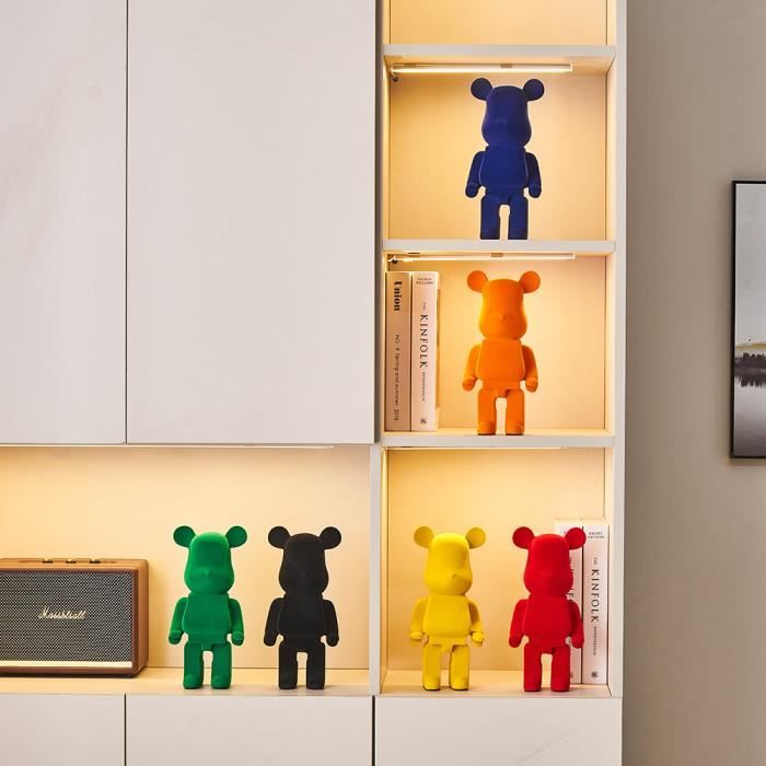 Bearbrick-Figurines d'action de jeu de marée, blocs de dessin animé,  poupées d'ours, modèle de décoration de la maison, jouets pour enfants,  cadeau de