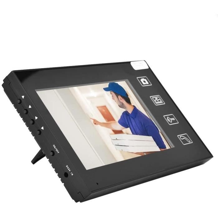 SURENHAP Sonnette vidéo 7 pouces LCD Visiophone Sonnette Caméra Moniteur  Système de outillage kit Norme européenne (110-240V) - Cdiscount Bricolage