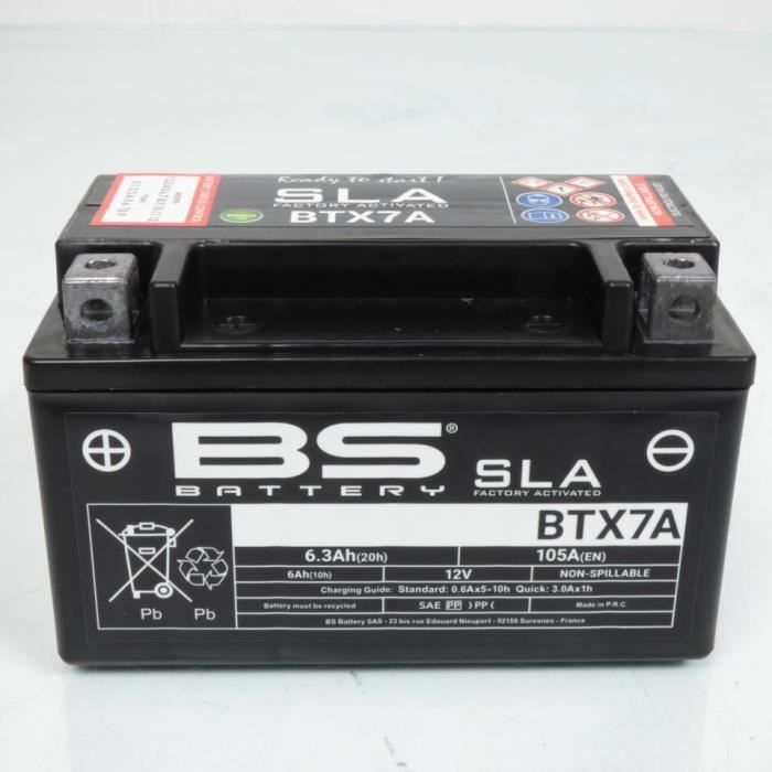 Batterie SLA BS Battery pour Scooter Peugeot 50 Kisbee 4T 2011 à