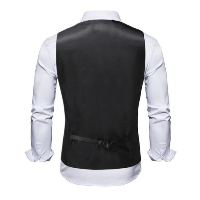 Gilet Costume Homme Classique Paisley Floral Avec Cravate Et Mouchoir De Poche Regular Fit Sans Manches Rouge Rouge Cdiscount Pret a Porter