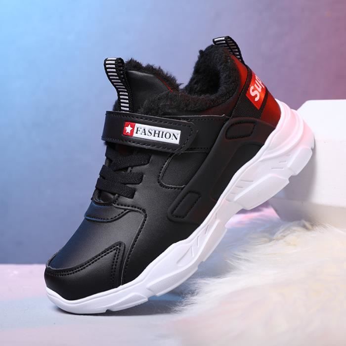 Mode Basket Sport Enfant Hiver Chaussures Garcon Fille Baskets Noir Cdiscount Chaussures