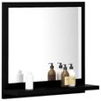 Nouveauté!Miroir Décoratif - Miroir Attrayante salon de salle de bain Noir 40x10,5x37 cm Aggloméré841-2