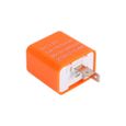 Relais de clignotant LED à vitesse réglable de moto 2 V 12V (orange)-2