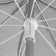 Parasol de Jardin - CHILLVERT - Pacific Aluminium - Ø240 cm - Gris Clair-2