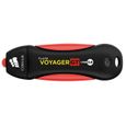 Clé USB - CORSAIR - Voyager GT - 128 Go - USB 3.0 - Casquette - Noir/Rouge-2