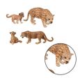 4PCS modèle animal simulé artisanat léopard réaliste pour magasin d'école de dortoir   STATUE - STATUETTE-2