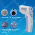 TD® Thermometre Infrarouge Bébé Corps Sans Contact Laser Large Plage de Mesure Haute Précision Automatique Ecran LCD Frontal-2