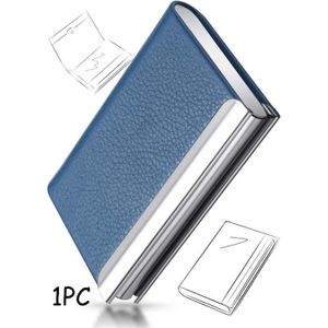 Présentoir à Cartes De Visite HORRAu - Laiton Et Noyer | Porte 70 Cartes | Design Élégant Bureau