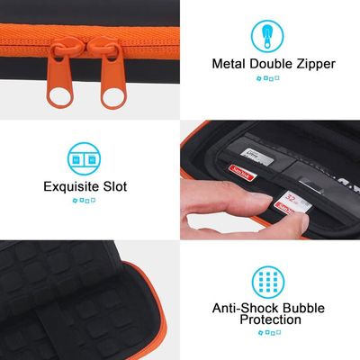 Housse De Protection Silicone Pour Disque Dur 2,5 Pouces - Absorbe Chocs Et Vibrations - Compatible Stations D'accueil - Orange