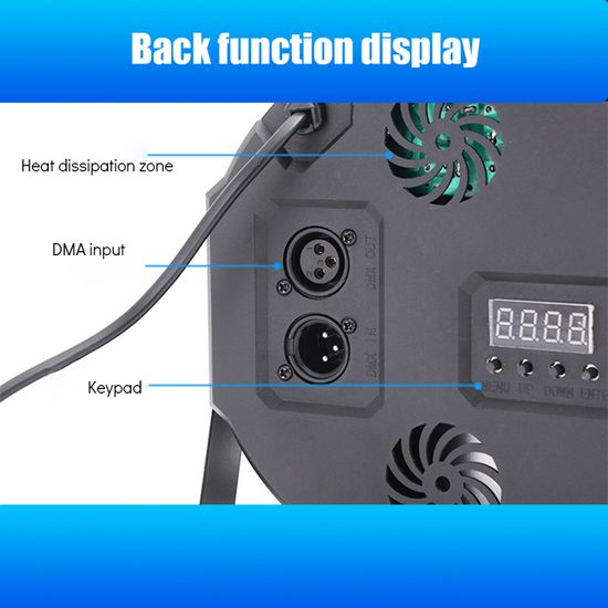 Lumiere Disco Projecteur à 36 LED RVB Avec Télécommande, DJ Lumiere Lumières Par Projecteur Mariage