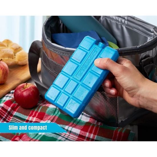 Lot De 3 Blocs Réfrigérants 200ml Galvog - Refroidissement 12h Pour Glacières Et Sacs Déjeuner