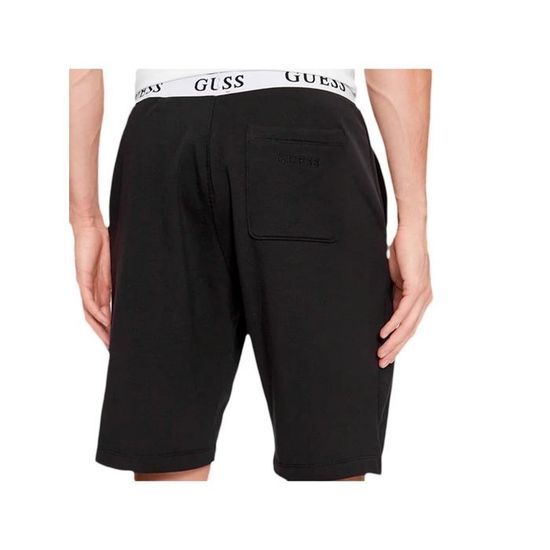 Short Guess Homme active Noir Coton Noir Cdiscount Pret a Porter
