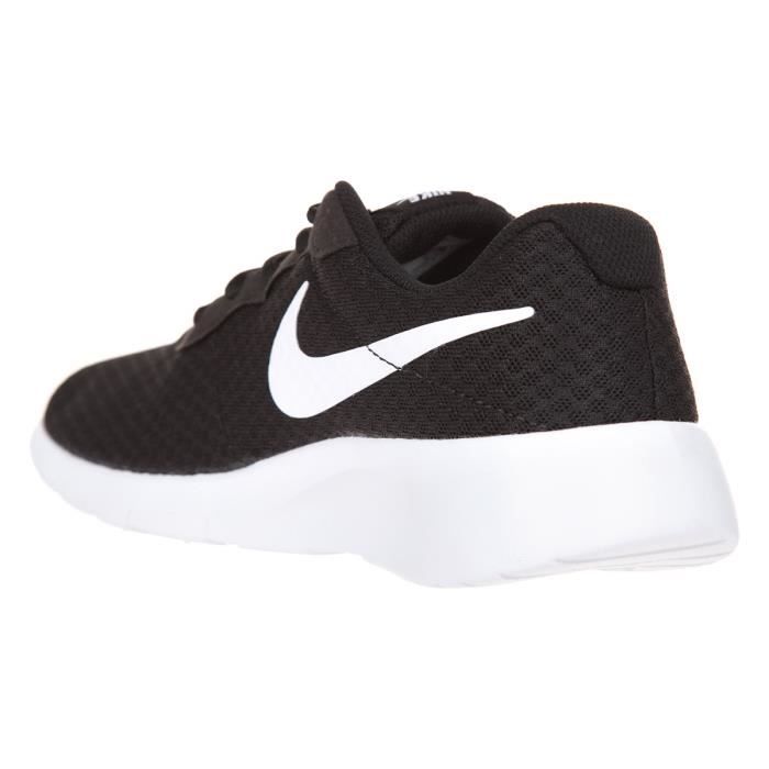 Baskets NIKE Tanjun Noir Blanc Femme Plat Synth tique Lacets