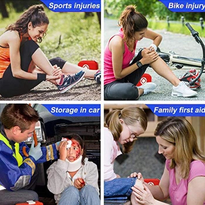 AOLVO 39pcs TROUSSE DE SECOURS First Aid Kit Trousse d'urgence en plein ...