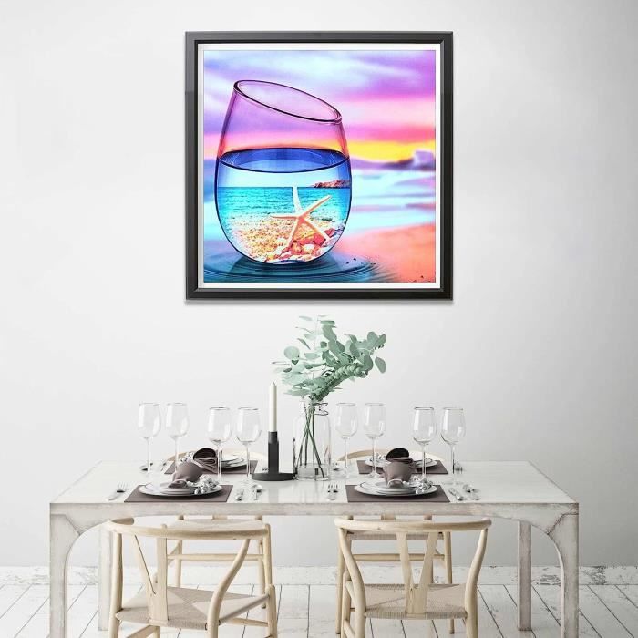 MXJSUA Chat Fleur Bricolage Diamond Painting, 5D DIY Diamant Painting Kit Complet, Peinture