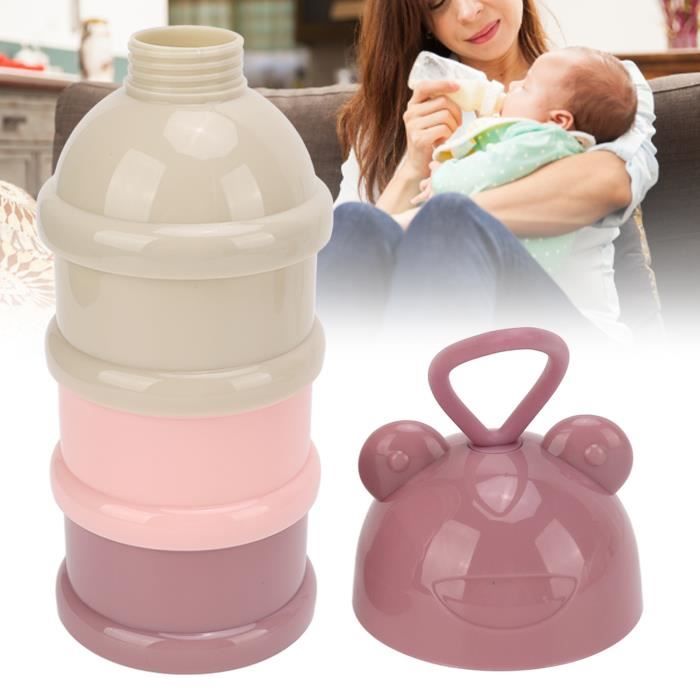 Distributeur de poudre de lait pour bébé | Pot de lait en poudre pour bébé  | Conteneurs de lait pour bébé pour voyage | Formule de rangement empilable