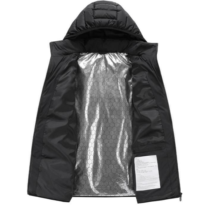 Veste Chauffante Enfant USB - 3 Températures Réglables - Manches Longues, Capuche - Pour Ski, Randonnée Hiver - 5