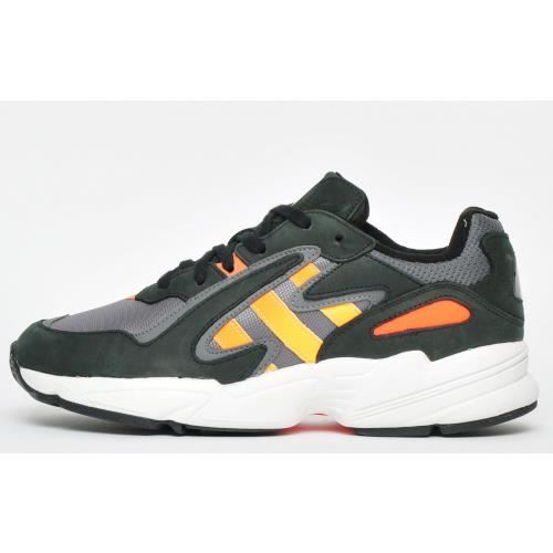 Baskets de ville pour hommes Adidas Originals Yung 96 Cuir noir