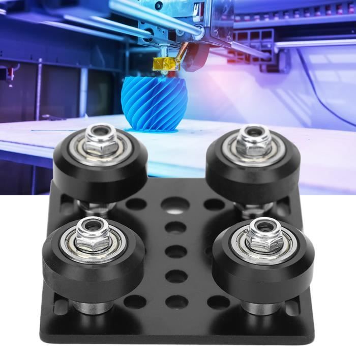 1 Kit De Plaque De Portique Assemblée De 20 Mm En V Avec Roues Compatible Avec Les Profils En Aluminium à Fente En V Pour Imprimante 3D CNC