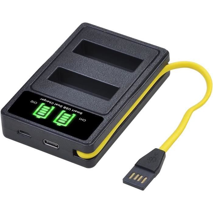 EnEl14 Chargeur De Batterie Avec Écran Led Et Câble Usb Intégré, Type