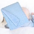 Couverture pour bébé Couverture bébé couverture thermique légère pour nouveau-né bébé couverture super douce recevant Bleu 90465-3