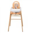 COMBELLE Chaise haute bois Lili Vernis naturel-3